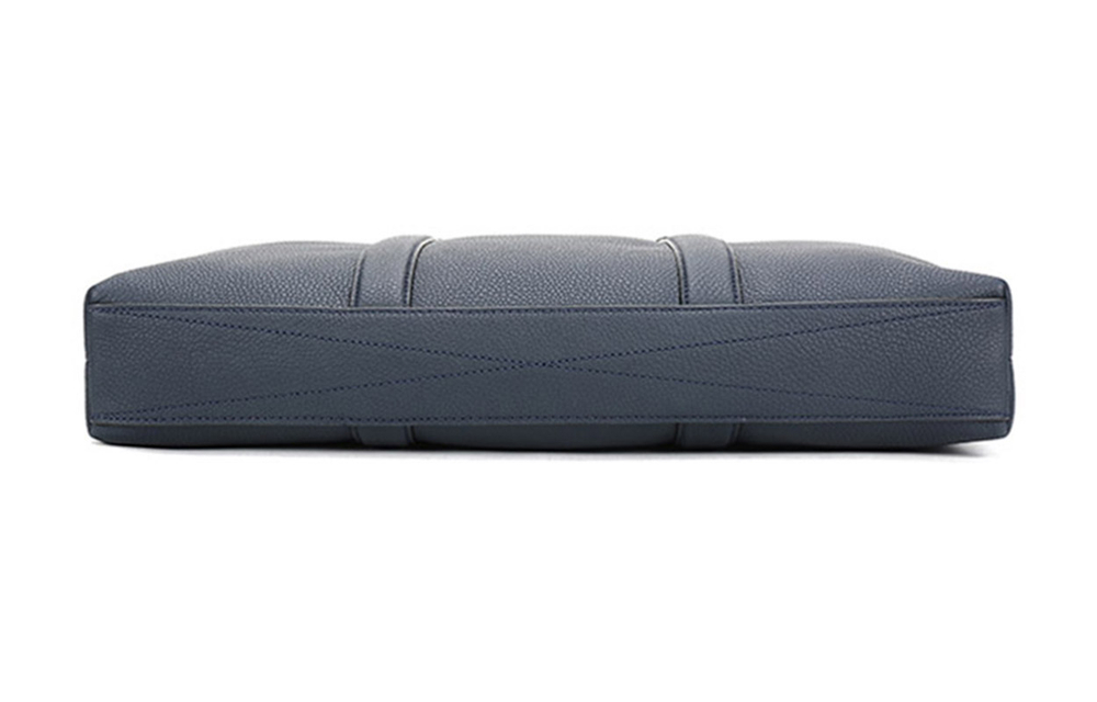 COACH Metropolitan Cow Leather Laptop Bag, Briefcase, Shoulder Bag, Crossbody Bag, Handbag Men"s Blue