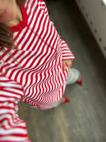 Тельняшка ягодно-белая