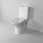 Унитаз напольный Grossman Classic GR-4465SQ-K26 (650х355х790) безободковый,белый с тонкой крышкой,микролифт,смыв торнадо,2 места