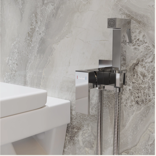 Смеситель с гигиенической лейкой 25k MIXLINE ML31-082 "Ray" встраиваемый