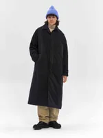 Плащ FOS Длинный Утепленный Мужской черный