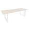 Onix Direct Стол переговорный на О-образном м/к O.MO-PRG-25 Денвер Светлый/Металл Белый 2580*980*750
