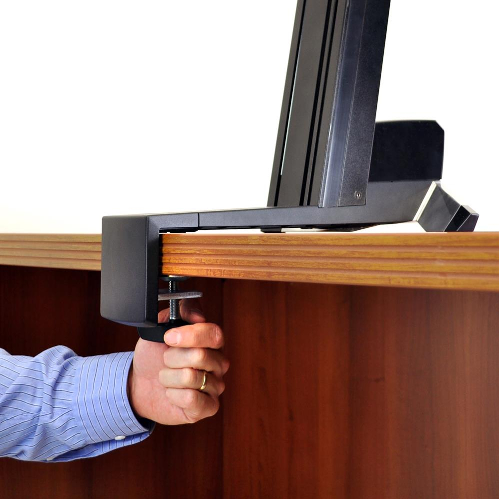 Крепление Ergotron WorkFit-S настольное на два монитора (33-351-200 / 33-351-211), Белый