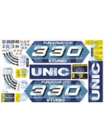 Комплект наклеек UNIC 330 V TURBO для крана манипулятора с ламинацией
