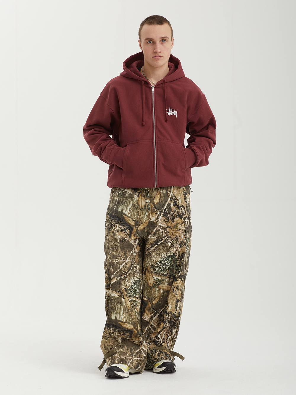 Мужская Толстовка Basic Stussy Zip