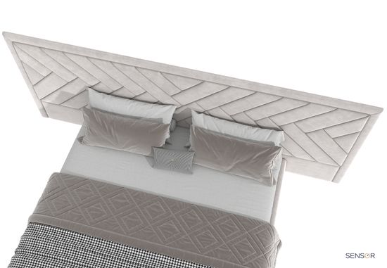 Кровать Торонто с широким изголовьем