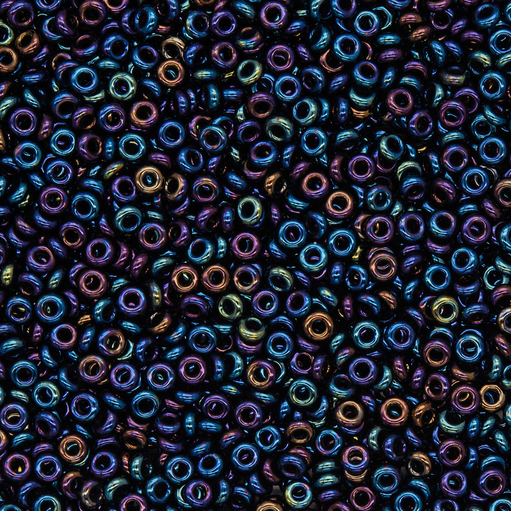 Японский бисер TOHO Demi 11/0 (№82), металлизированный, непрозрачный глянцевый