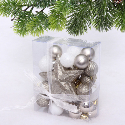 Набор ёлочных украшений «Brilliant pirouette» 30 предметов, Белый/Шампань