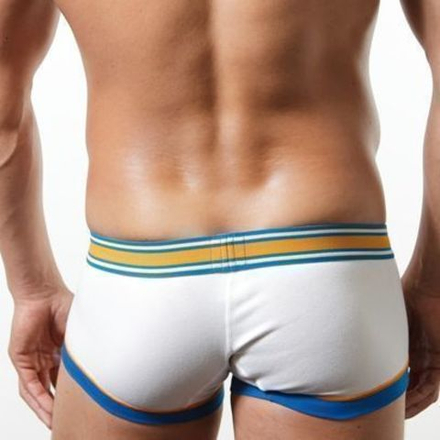 Мужские трусы хипсы белые с вырезом Toot Boxer White