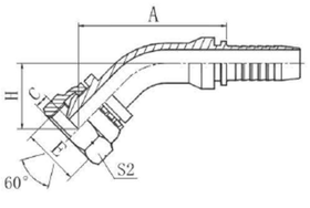 Фитинг DN 12 BSP (Г) 5/8 (45)