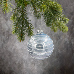 Набор шаров 7см 18шт ChristmasDeLuxe голубой микс