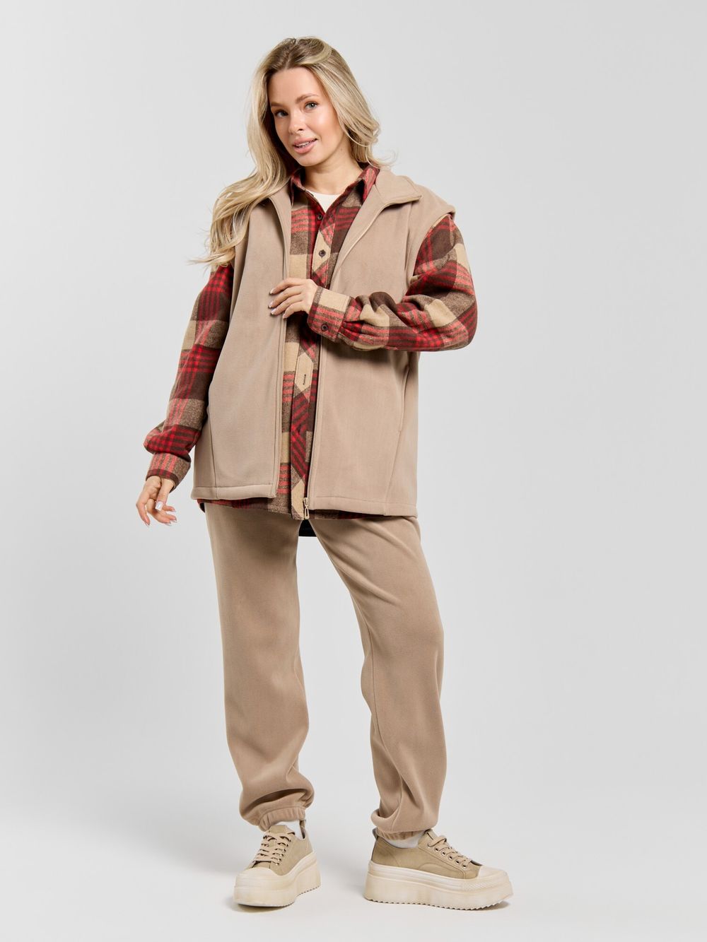 Толстовка (жилетка) Блик-3 Виотекс БЕЖЕВЫЙ