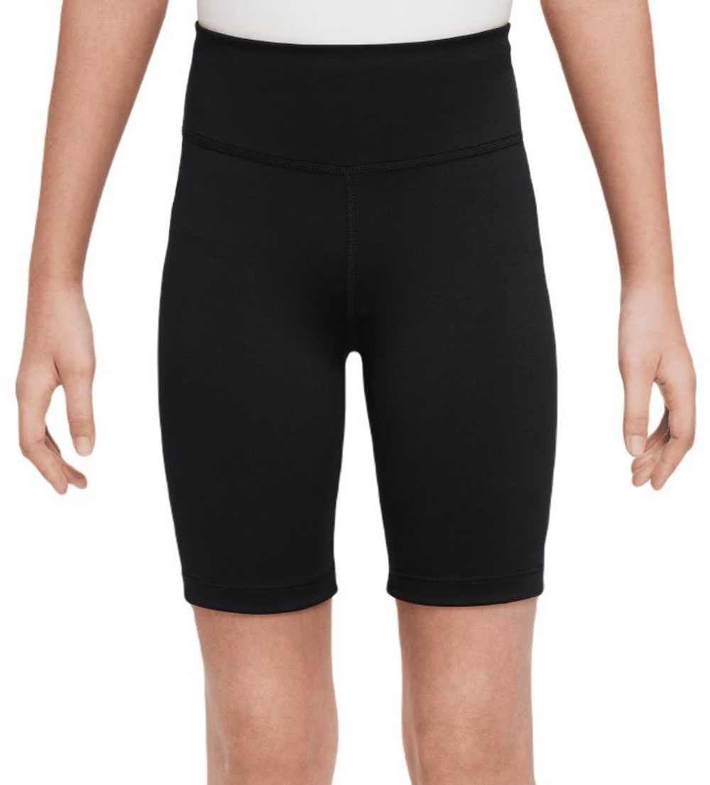 Шорты для девочки теннисные Nike Dri-Fit One Bike Shorts - black/white