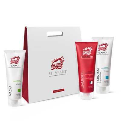 Silapant Набор для волос (шампунь+маска+бальзам), 3*250 мл, Две линии
