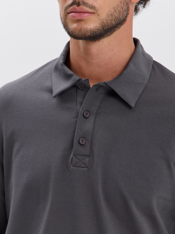 Повседневный базовый лонгслив поло