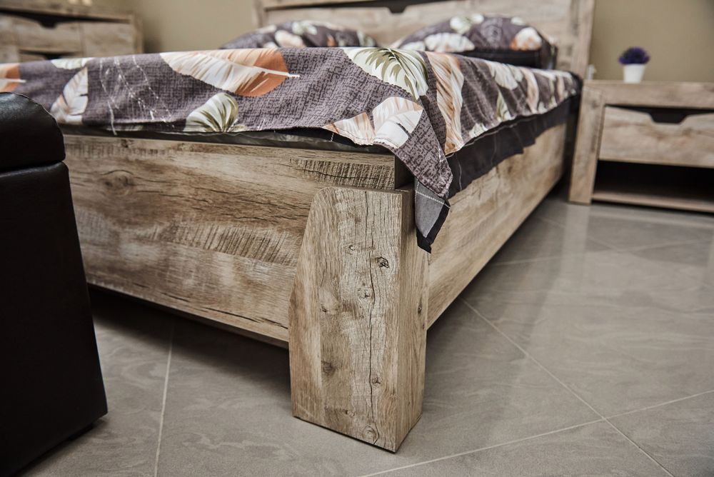 Коллекция Хилтон Кровать 1600 Дуб юкон/Гранж (набор)