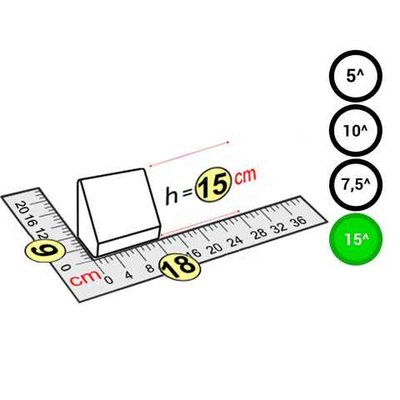 Элемент наклонный для GigaBloks Outdoor зеленый