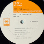 Vikki Carr ‎– Live At The Greek Theatre 2LP (Япония 1973г.)