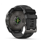 Умные часы Garmin Fenix 8 Amoled 51mm, Sapphire Lens, Carbon Gray DLC Titanium + Black Silicone Band