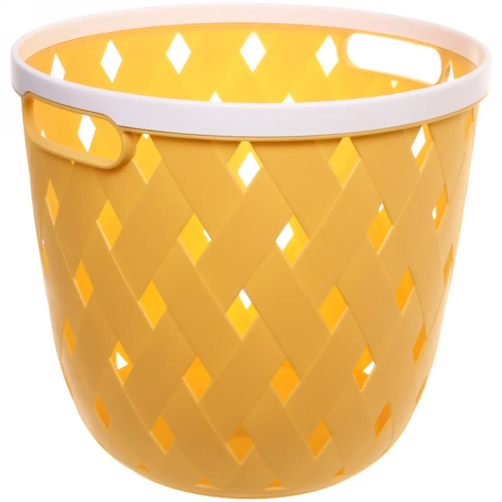 Корзина для хранения «Эрида» желтая 30х27см