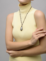 Колье "Cord Pearl" Brown с жемчугом