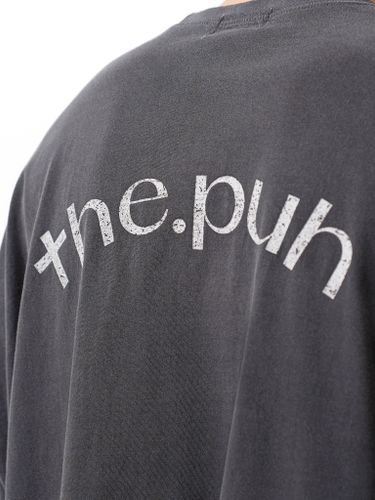 Графитовая оверсайз футболка с логотипом