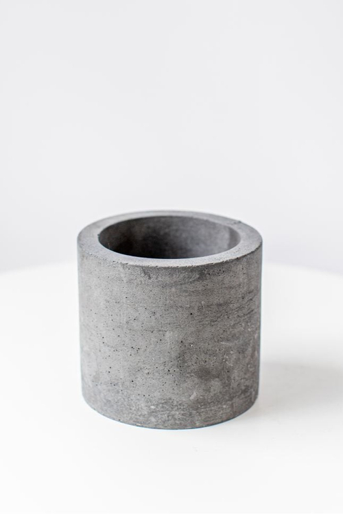 Кашпо Цилиндр 11 темно-серый