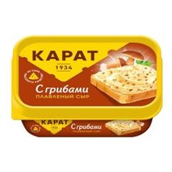 СЫР ПЛАВЛЕНЫЙ С ГРИБАМИ 200 ГР /КАРАТ/ БЗМЖ