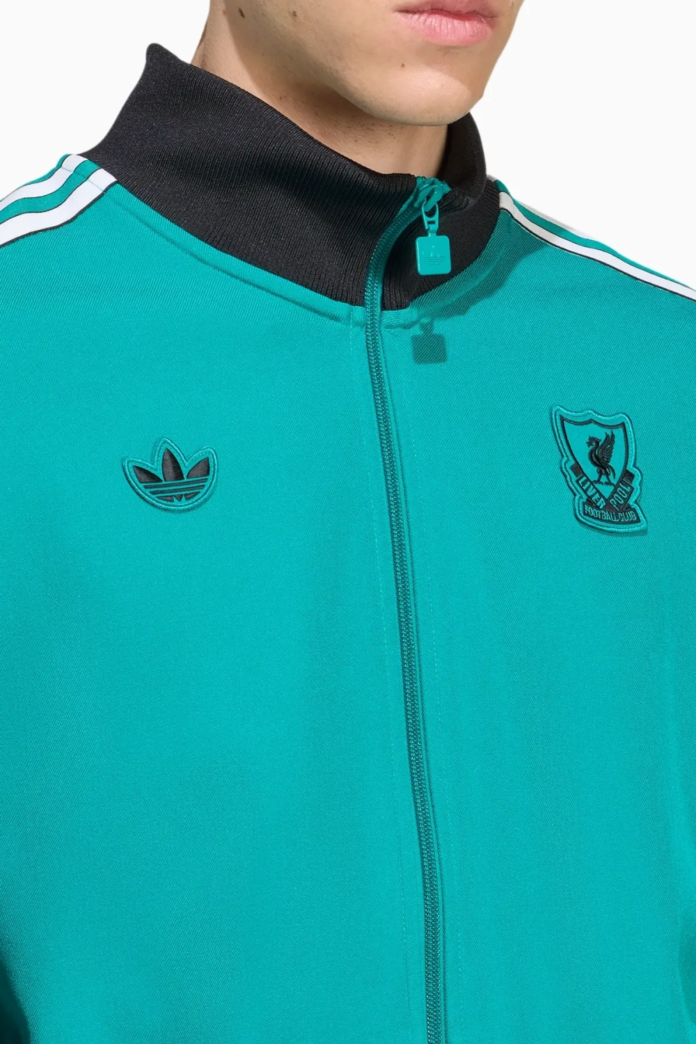 Кофта adidas Liverpool FC 25/26 Terrace Icons Full-Zip - бирюзовый
