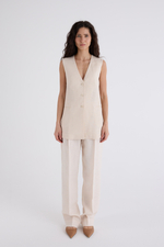 Жилет Анаис удлинённый изо льна 100%