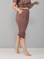 Пижама с бриджами КД-61/рогожкакоричневый-цепочка