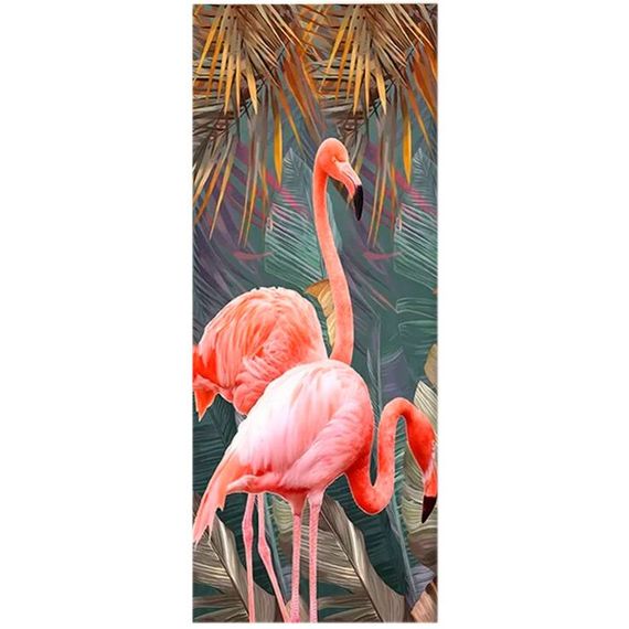 Rəqəmlərlə rəngləmə \ Картина по номерам 35Х88 ПАННО. РОЗОВЫЙ ФЛАМИНГО
