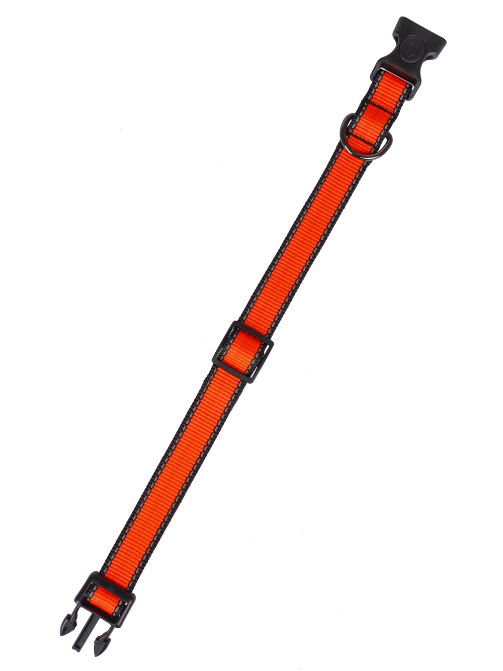Ошейник LOOK M нейлон фиксатор св/от 20" 28-45 PerseiLine ОНЛ-220 ОРАНЖЕВЫЙ