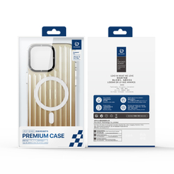 Усиленный прозрачный чехол (Gradient Desert Gold) с поддержкой MagSafe от Dux Ducis для iPhone 16 Pro Max, серия Zest Series Case
