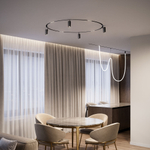 Трековый светильник Elektrostandard Slim Magnetic для радиусного шинопровода 12W 4200K Comfi Ø 1200мм 85189/01 черный