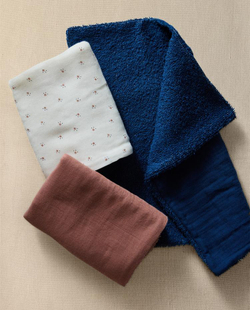 ZARA HOME МАЛЬНЬКИЕ ДЕТСКИЕ ПОЛОТЕНЦА (3 ШТ.), ЭКРЮ