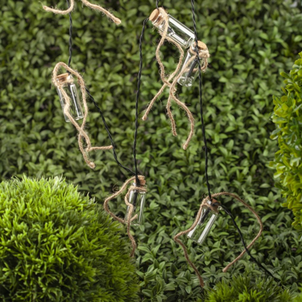 Садовая гирлянда ЭРА ERAGS08-05 на солнечной батарее теплый свет 10 LED 3,8 м