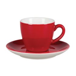 Кофейная пара 80 мл красная d 6,2 см h5,5 см   (Бариста) P.L. Proff Cuisine [6]