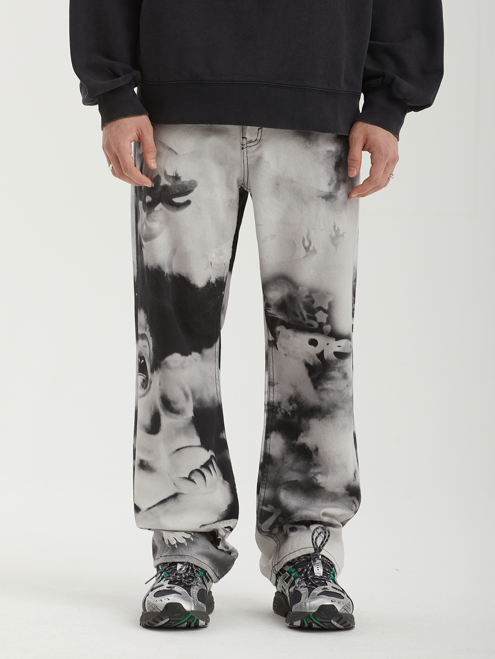 Мужские Брюки Meditation All Over Print
