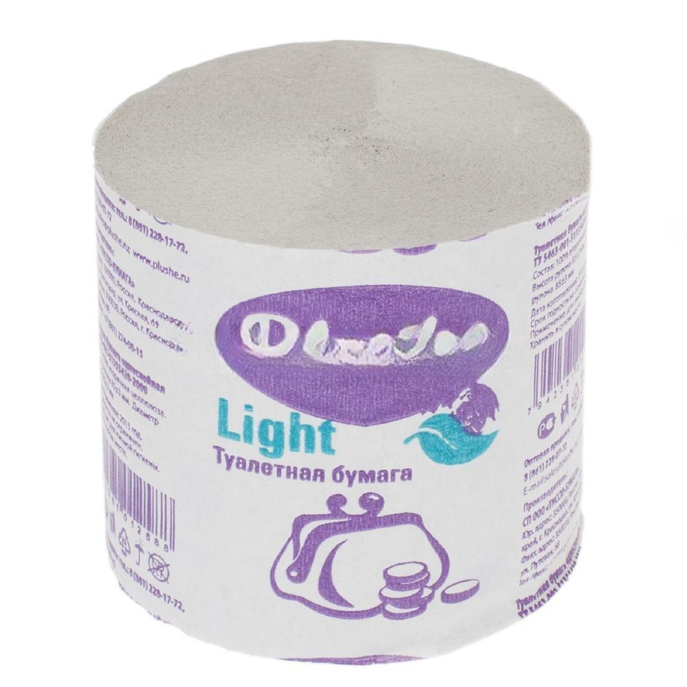 Туалетная бумага "Plushe Light" (без втулки) (48 шт.)