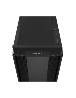 Deepcool CC560 V2 без БП, боковое окно (закаленное стекло), 3x120мм LED вентилятор спереди и 1x120мм LED вентилятор сзади, черный, ATX