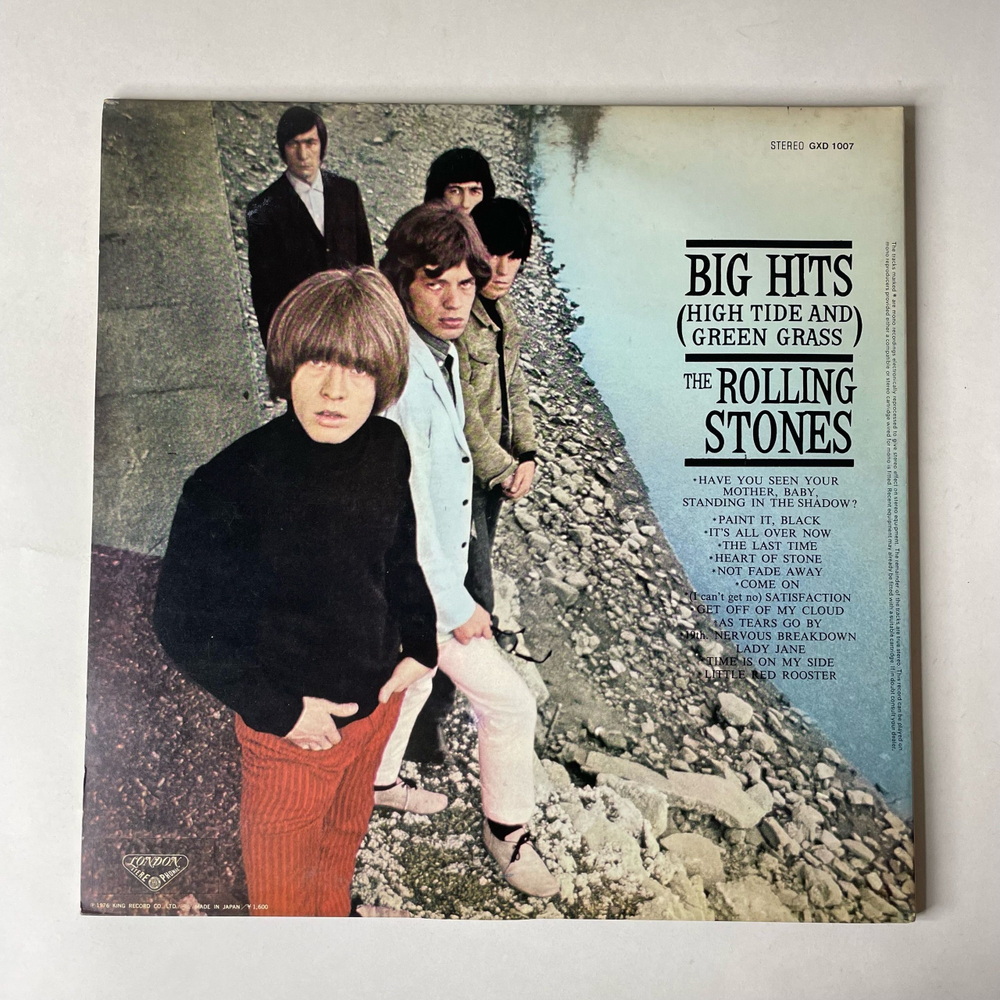 Винтажная виниловая пластинка LP The Rolling Stones Big Hits High Tide And Green Grass (Япония 1976) (Оби)