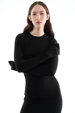 Облегающее платье с ассиметричным подолом