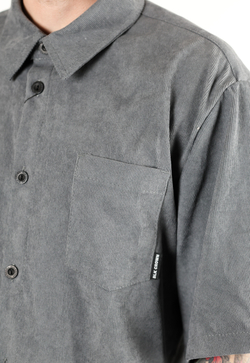 Рубашка BLK CROWN Baggy Вельвет Серый