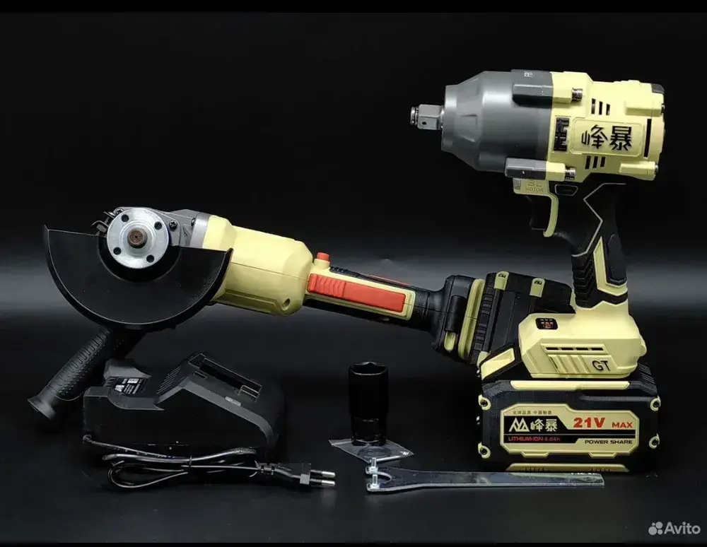 Набор инструмента FengBao 2 в 1 ( Гайковерт 1200/УШМ 5230)