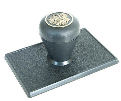 Штамп на ручной оснастке 110х60мм