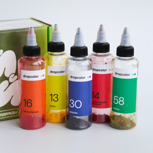 Тай-дай сет в бутылочках 5 цветов №11