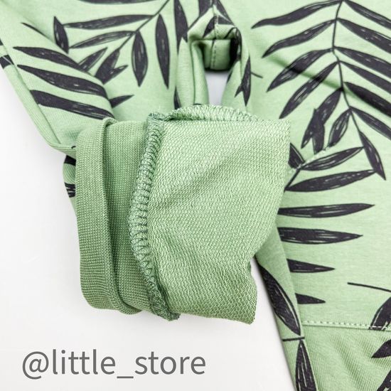 Брюки "Сафари" из футера, Зеленый камень