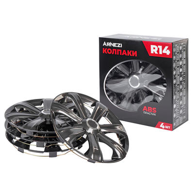 Колпаки R14 Sirrah 4шт (графитовые) ABS-пластик ARNEZI A0702002