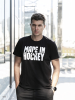 Мужская футболка черная "Made In Hockey"